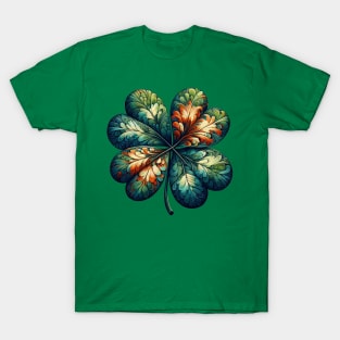 Artful Clover Leaves T-Shirt